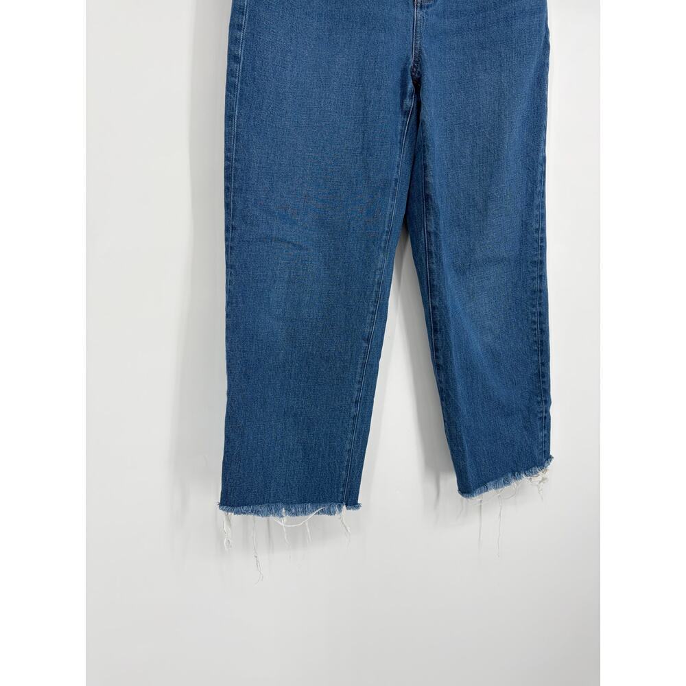 Madewell Baggy Straight Jeans Raw Hem - Picture 4 of 9